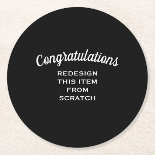 Creëer Uw eigen Ronde Kartonnen Onderzetter