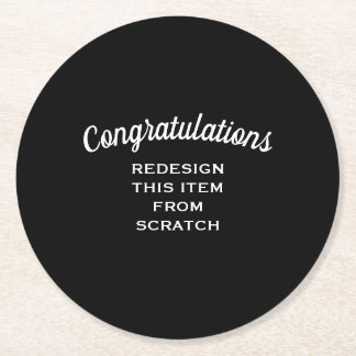 Creëer Uw eigen Ronde Kartonnen Onderzetter