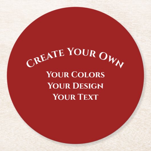 Creëer Uw eigen Ronde Kartonnen Onderzetter (Voorkant)