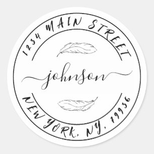 Creëer Uw eigen Ronde Klassieke Ronde van het Adre Ronde Sticker