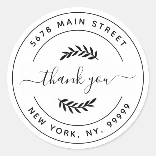 Creëer Uw eigen Ronde Klassieke Ronde van het Adre Ronde Sticker (Voorkant)