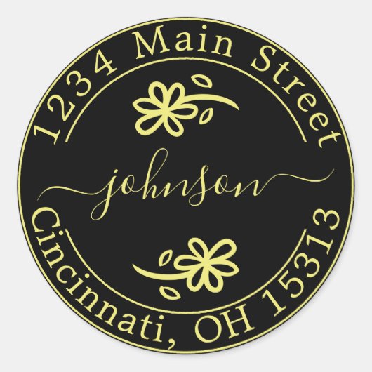 Creëer Uw eigen Ronde Klassieke Ronde van het Adre Ronde Sticker (Voorkant)