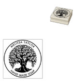 Creëer Uw eigen ronde olijfboom Rubber Stempel (Gestempeld)