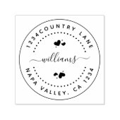 Creëer Uw eigen ronde retourstempel Zelfinktende Stempel (Design)