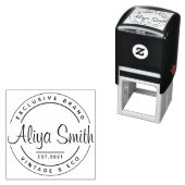 Creëer Uw eigen ronde script Logo Zelfinktende Stempel (In situ)