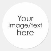 Creëer Uw eigen Ronde Sticker (Voorkant)