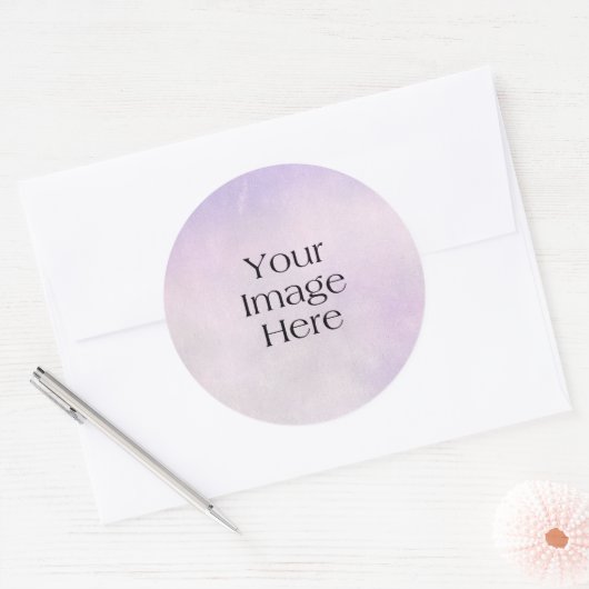 Creëer uw eigen Ronde Sticker (Envelop)