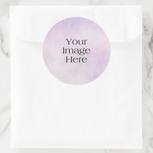 Creëer uw eigen Ronde Sticker (Tas)