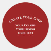Creëer Uw eigen Ronde Sticker (Voorkant)