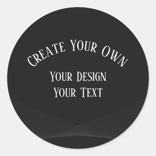 Creëer Uw eigen Ronde Sticker (Voorkant)