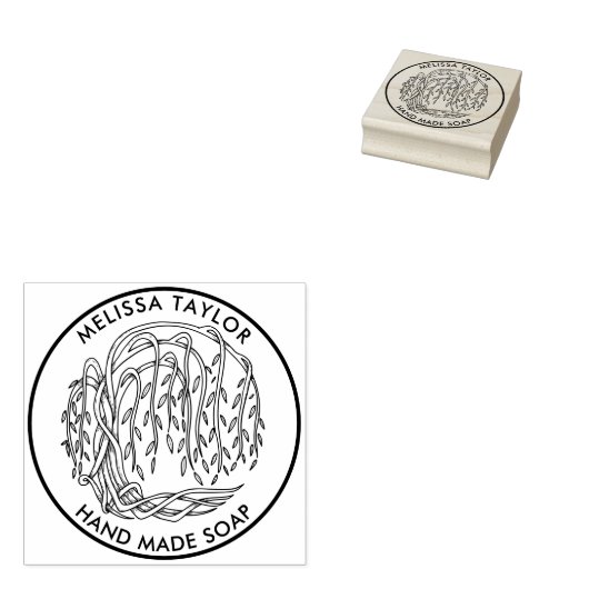 Creëer Uw eigen ronde wilde rubberen riempel Rubberstempel (Gestempeld)