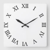 Creëer Uw eigen ronde witte wandklok (Voorkant)