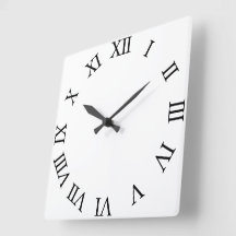 Creëer Uw eigen ronde witte wandklok