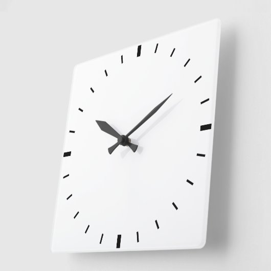 Creëer Uw eigen ronde witte wandklok (Hoek)