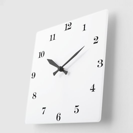 Creëer Uw eigen ronde witte wandklok (Hoek)