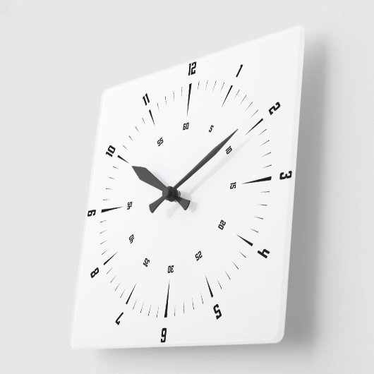 Creëer Uw eigen ronde witte wandklok (Hoek)