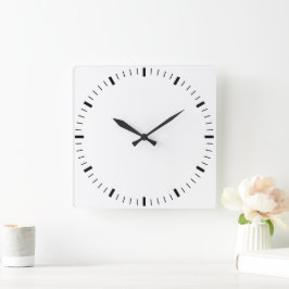 Creëer Uw eigen ronde witte wandklok