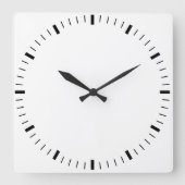 Creëer Uw eigen ronde witte wandklok (Voorkant)