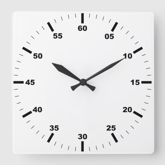 Creëer Uw eigen ronde witte wandklok (Voorkant)