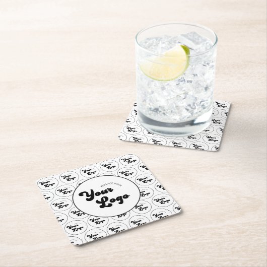 Creëer Uw eigen rondetafelfeest voor Logo Kartonnen Onderzetters (Insitu)