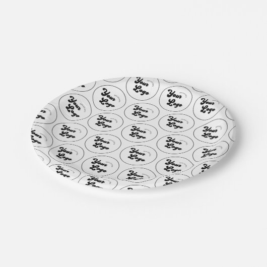 Creëer Uw eigen rondetafelfeest voor Logo Papieren Bordje (Gekanteld)