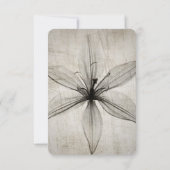 Creëer uw eigen  röntgenbloem close-up RSVP kaartje (Achterkant)