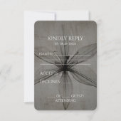 Creëer uw eigen  röntgenbloem close-up RSVP kaartje (Voorkant)