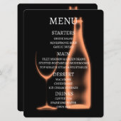 Creëer Uw Eigen Röntgenfoto Wijnglas & Fles Menu (Voorkant / Achterkant)