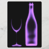 Creëer Uw Eigen Röntgenfoto Wijnglas & Fles Menu (Achterkant)