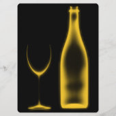 Creëer Uw Eigen Röntgenfoto Wijnglas & Fles Menu (Achterkant)