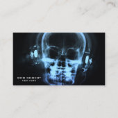 Creëer uw eigen röntgenskelet in een hoofdtelefoon visitekaartje (Voorkant)