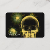 Creëer Uw Eigen Röntgenstraal Schedel & Bloemen Visitekaartje (Voorkant)