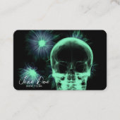 Creëer Uw Eigen Röntgenstraal Schedel & Bloemen Visitekaartje (Voorkant)