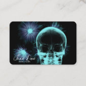 Creëer Uw Eigen Röntgenstraal Schedel & Bloemen Visitekaartje (Voorkant)