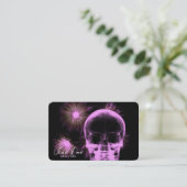 Creëer Uw Eigen Röntgenstraal Schedel & Bloemen Visitekaartje (Staand voorkant)