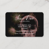 Creëer Uw Eigen Röntgenstraal Schedel & Bloemen Visitekaartje (Achterkant)