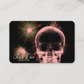 Creëer Uw Eigen Röntgenstraal Schedel & Bloemen Visitekaartje (Voorkant)