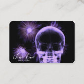 Creëer Uw Eigen Röntgenstraal Schedel & Bloemen Visitekaartje (Voorkant)