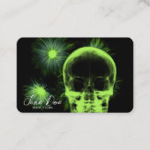 Creëer Uw Eigen Röntgenstraal Schedel & Bloemen Visitekaartje (Voorkant)