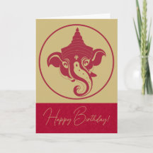 Creëer Uw Eigen Rood & Gouden Ganesh