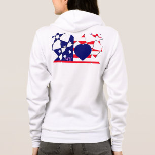 Creëer Uw eigen rood wit en blauw Hoodie