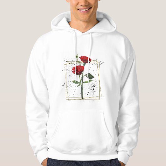 Creëer uw eigen roos floral shirt monogram (Voorkant)