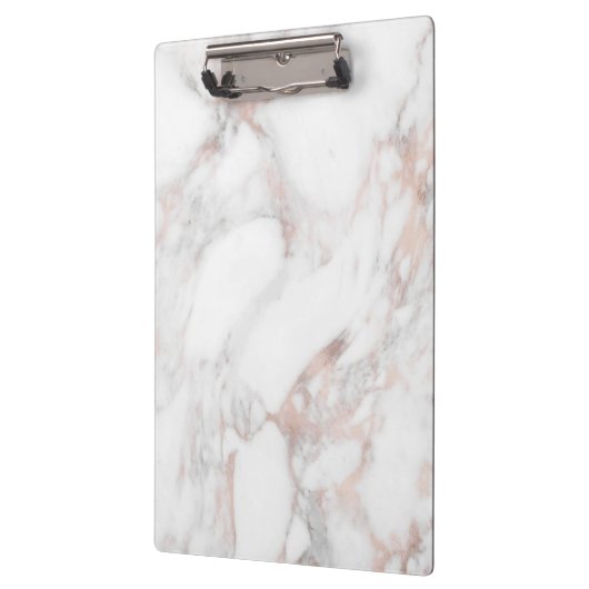 Creëer Uw eigen Roos Gold Marble Blank Sjabloon Klembord (Links)