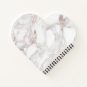 Creëer Uw eigen Roos Gold Marble Blank Sjabloon Notitieboek (Achterkant)