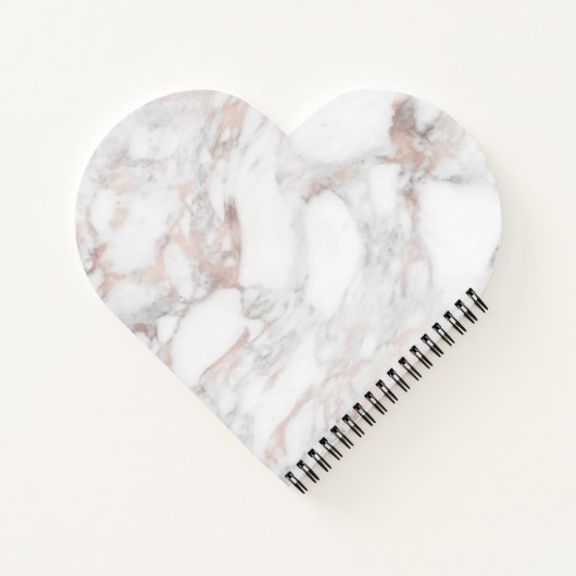 Creëer Uw eigen Roos Gold Marble Blank Sjabloon Notitieboek (Achterkant)