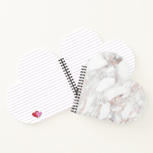 Creëer Uw eigen Roos Gold Marble Blank Sjabloon Notitieboek (Binnen)