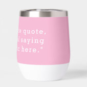 Creëer uw eigen roze aangepaste offerte (Achterkant)