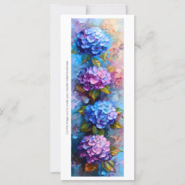 Creëer Uw eigen Roze Blauw Hydrangeas Bladwijzer