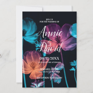 Creëer Uw Eigen Roze & Blauwe Röntgenfoto Bloemen Kaart