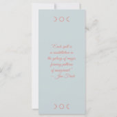 Creëer Uw Eigen Roze Bloem Collage Bladwijzer Kaar (Achterkant)